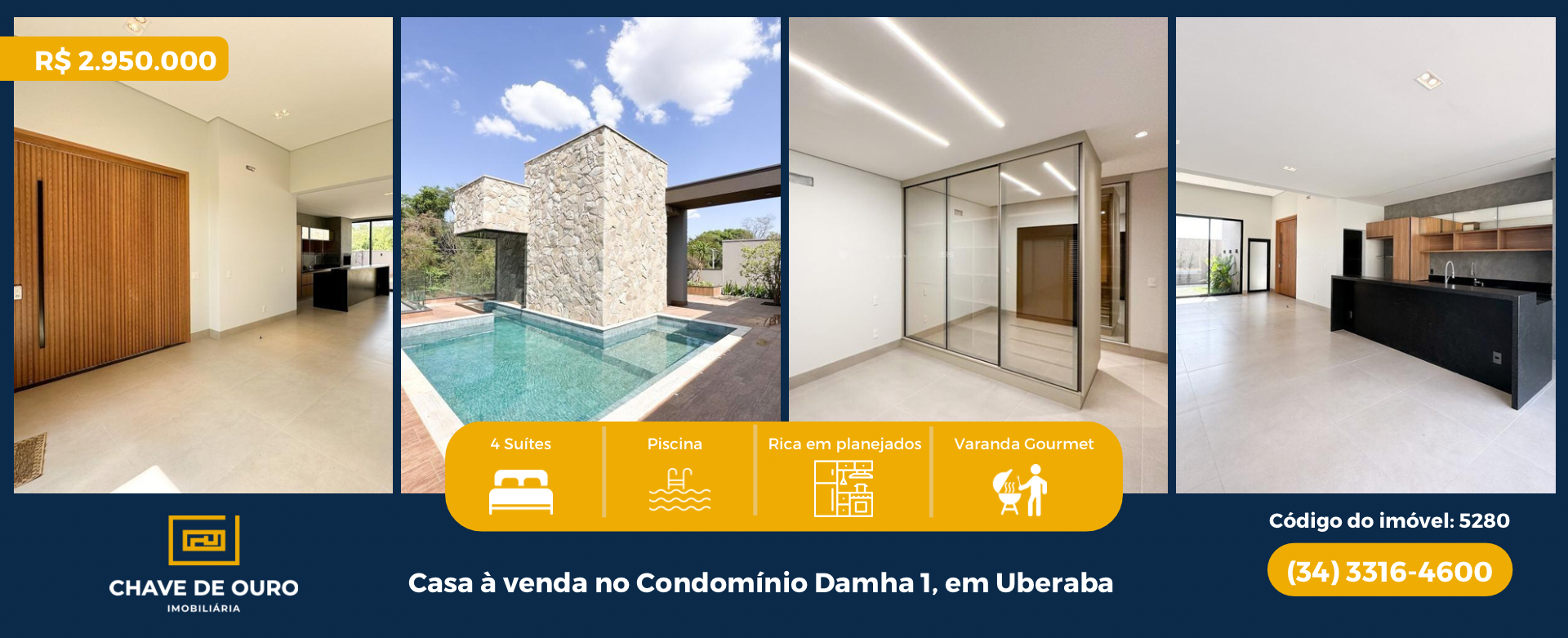 Casas de Condomínio com espaço gourmet à venda em Jardim das Palmeiras,  Uberlândia, MG - ZAP Imóveis